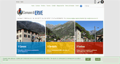Desktop Screenshot of comune.erve.lc.it