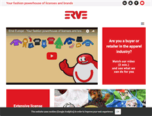 Tablet Screenshot of erve.com